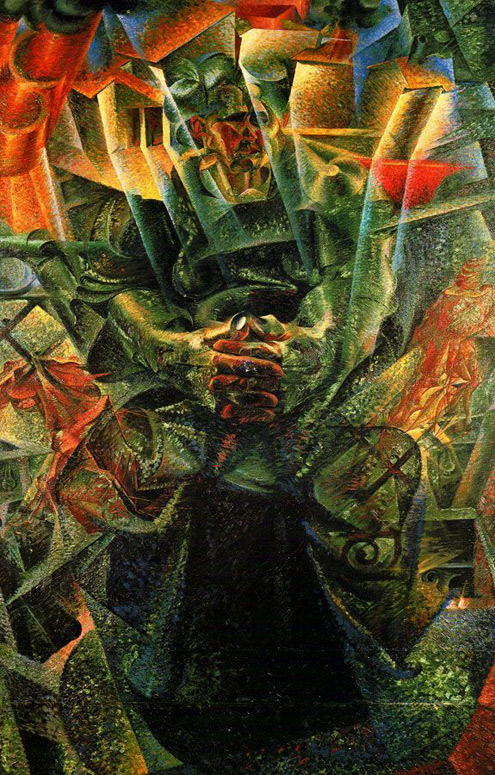futurist-artist--umberto-boccioni-495x775 Materia---Umberto-Boccioni futurist abstract cubist painting
