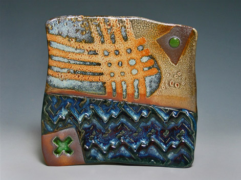 Matthew-Patton-ceramic-tray Matthew-Patton square stoneware tray