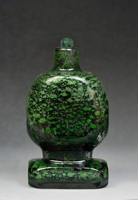 Maurice-Marinot-Glass-bottle Maurice-Marinot-lidded glass bottle(1925)-Artsy
