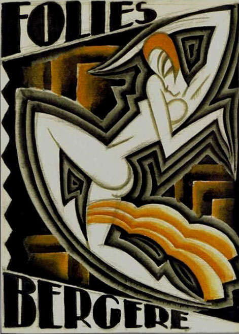 Maurice-Picaud,-Folies-Bergere-Poster,-France,-ca Maurice Picaud, Folies Bergere Poster,