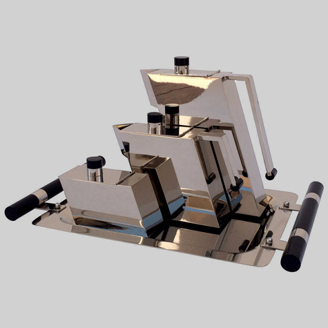 Punto-Bacola-coffee-set Memphis-Period-Tea-Coffee-Set-by-Punto-Bacola-for-Montagnani---1980's-A-LA-Mod-Inc