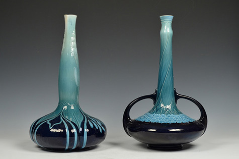 art-nouveau-long-neck-vases-475x315 Mettlach, Art Nouveau Vases,-1911