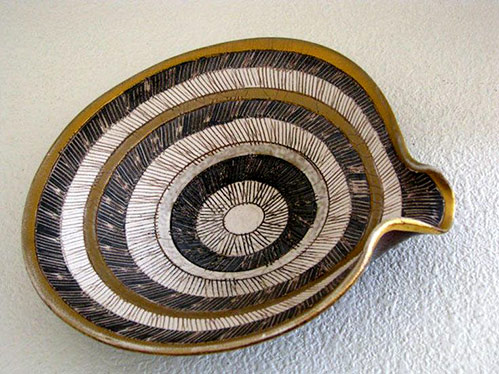 Mid-Century-Modern-Raymor-Italy-Ceramic Mid-Century-Modern-Raymor-Italy-Ceramic dish