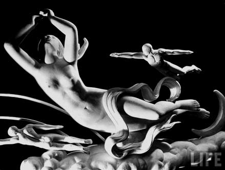 Paul-Manship-floating-sculptures Moods-of-Time-by-Paul-Manship