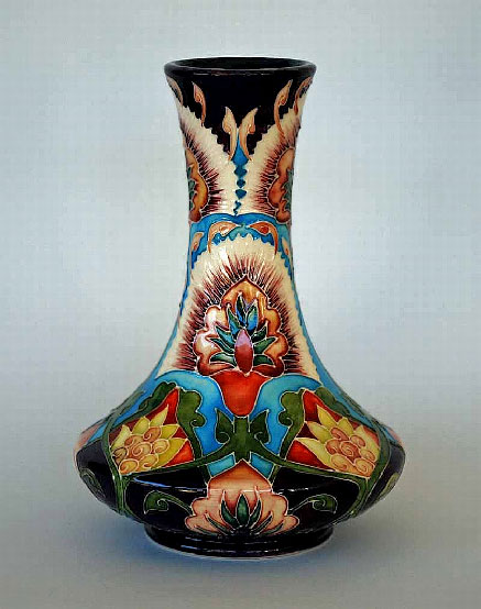 Moorcroft-'Bukhara'-vase-by-Shirley-Hayes,-2001, Moorcroft 'Bukhara' vase by Shirley Hayes, 2001,