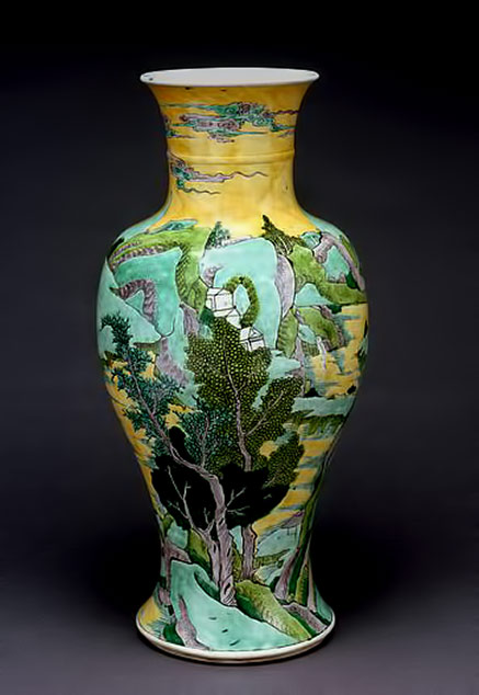 Musée-Guimet,-France--Kangxi-vase Musée-Guimet,-France--Kangxi-vase landscape mountains