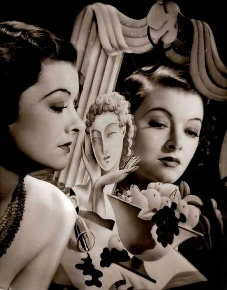 Myrna-Loy-hollywood-actress Myrna-Loy with mirror refkection
