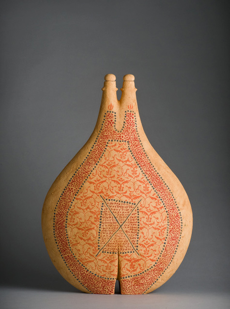 avital-sheffer-ceramics-475x637 Nadiir VI, 2012. Avital Sheffer. Hand formed, glazed and printed, multiple fired earthenware clay. 55H vessel