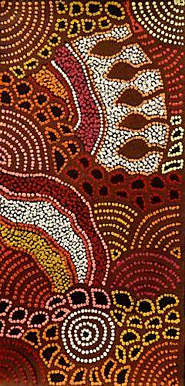 Nellie-Marks-Nakamarra-Aboriginal-Art Nellie-Marks-Nakamarra-aboriginal dot painting