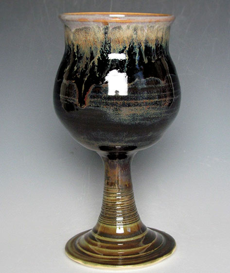 wine-goblet---JessStarkArt Handmade ceramic wine goblet available at JessStarkArt
