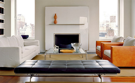 New-York-architect-Lee-Mindel-clean-lines New-York-architect-Lee-Mindel-gave-this-duplex-in-Manhattan’s-Flatiron-neighborhood-a-distinctly-clean-lined,-less-is-more,-mid-century-loo