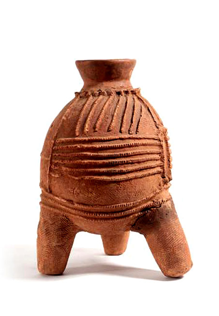 Nigeria,-Culture-Bura-Ocher-Terracotta-Jar---15 Nigerian, Culture Bura Ocher Terracotta Jar