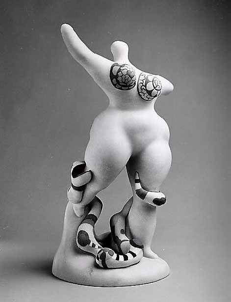 Niki-de-Saint-Phalle--Nana&Serpent Niki de Saint Phalle sculpture Nana & Serpent1992