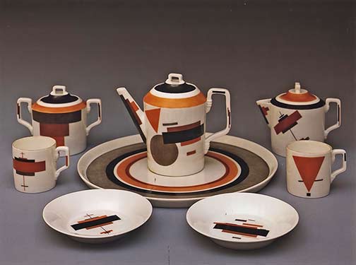 nikolai-suetin-ceramic-tea-set nikolai-suetin-suprematist-plateware