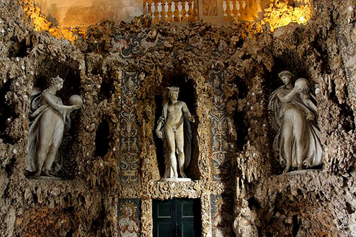 Visconti Villa Visconti classical statues