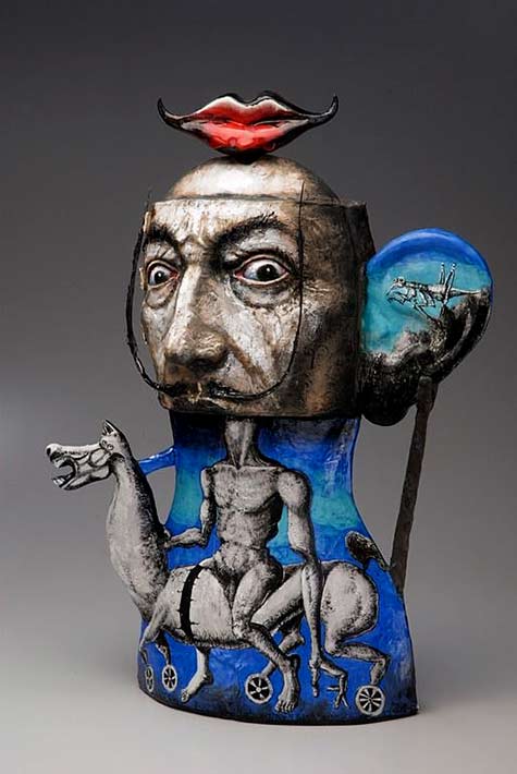 Noi-Volkov-salvador-dali-teapot Noi-Volkov-ceramics-Dali-teapot