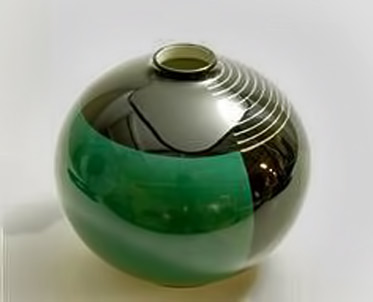 Nora-Gulbrandsen art deco Nora-Gulbrandsen art deco spherical ceramic vessel