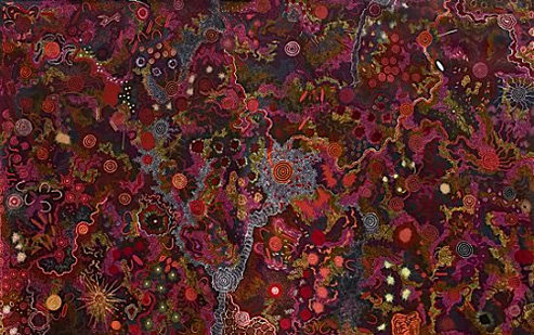 nungurrayi-gabri-australian-indigenous-art-493x309 NungurrayiGabri_Bush-Tucker-Dreaming--My-Father's-Country,-2007-2008