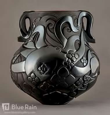 Tammy-Garcia-octopus-ceramic-vessel Black Octopus vase ,-Tammy-Garcia