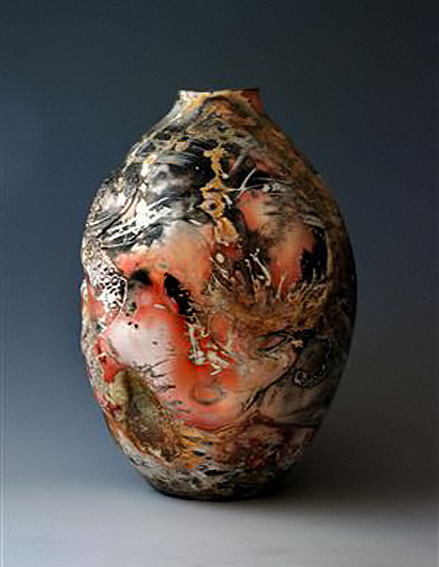 Kyle-Guymon-vase Oliver-the-Octopus---Kyle-Guymon-sager firing ovoid vase