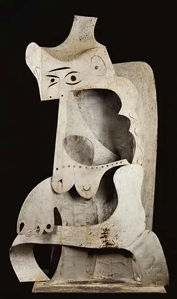 Pablo-Picasso-–-Woman-with-Hat Pablo-Picasso-–-Woman-with-Hat,-1961,-Sheet-metal,-National-Museum-of-Modern-Art---Georges-Pompidou-Center,-Paris
