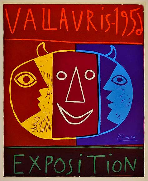 picasso-poster-vallauris pablo-picasso-1-9-5-6-vallauris-exhibition