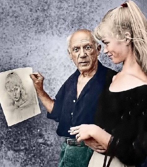 pablo-picasso-and-sylvette Picasso and Sylvette