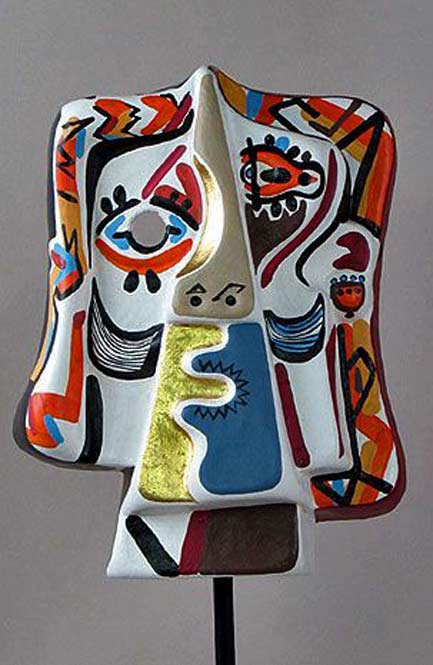 picasso-madoura-ceramics pablo-picasso-ceramic-mask - Vallauris