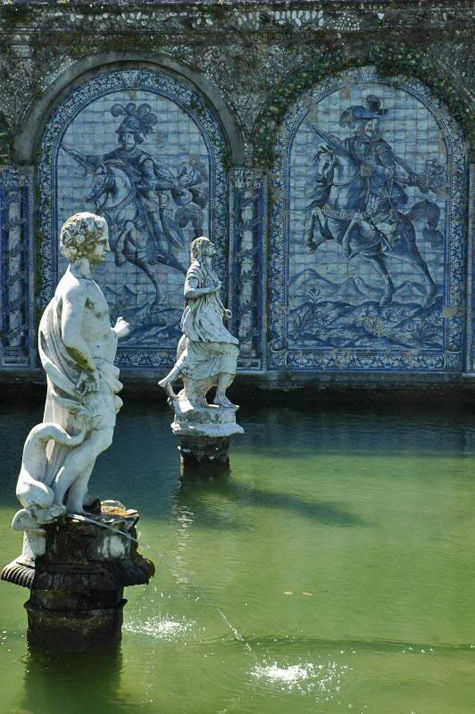 Lisbon-palace-azulejos The Palace of the Marquesses of Fronteira, Lisbon