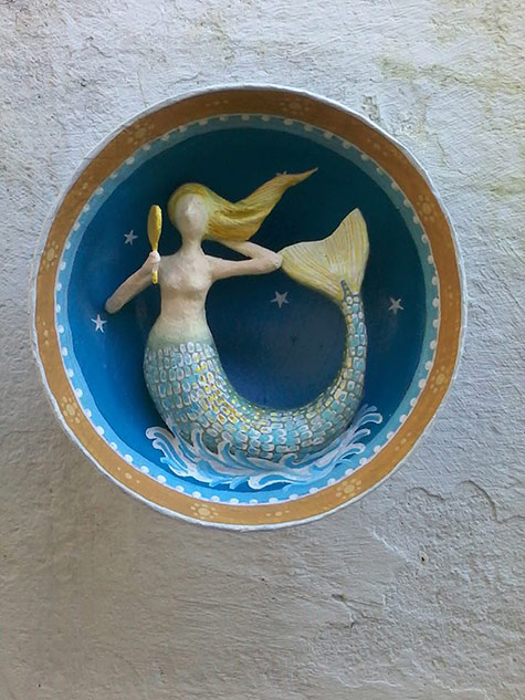 Papel-pra-toda-Obra-mermaid-wall-art Papel pra toda Obra - circular mermaid wall art