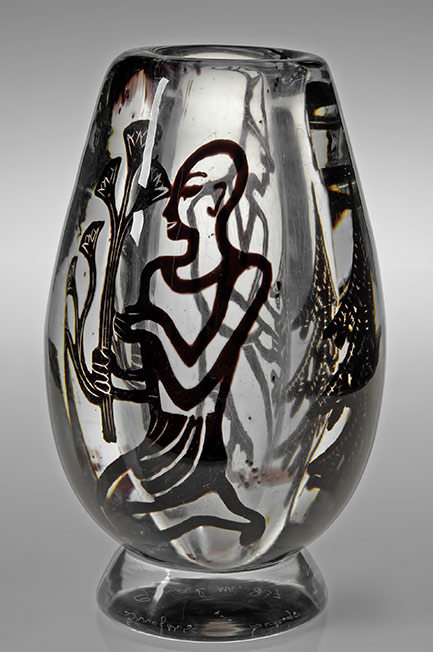 Papyrus-and-Cellulosa-Vase-1942-Vicke-Lindstrand Papyrus-and-Cellulosa-Vase-1942-Vicke-Lindstrand glass vase