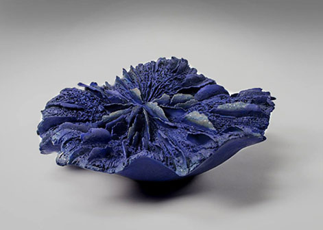 Pascale-Lehmann Pascale-Lehmann blue ceramic sculpture