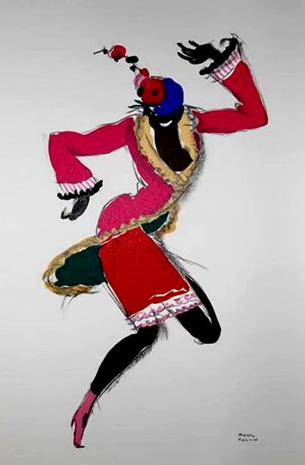 Paul-Colin-poster-josephine-dancing Paul-Colin-Black-Thunder---The-review--Josephine-Baker--Lithograph