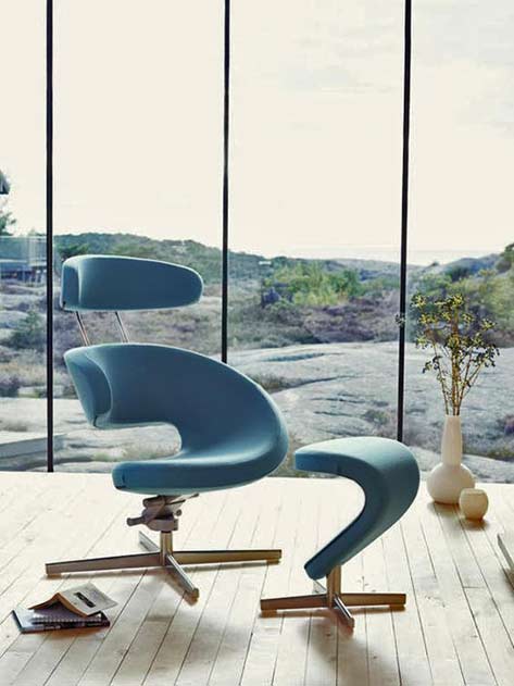 Peel-chair-from-Varier-Furniture---Scandinavian-design Turquoise Peel chair from Varier Furniture