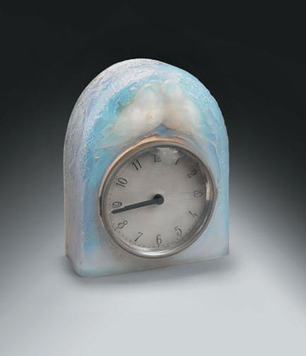 Pendulum-two-doves-clock Light blue Pendulum-electric- Mantle clock, Two doves model-1926