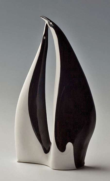 Penguins,-project-porcelain--figurines Penguins,-project-porcelain--figurines in black and white