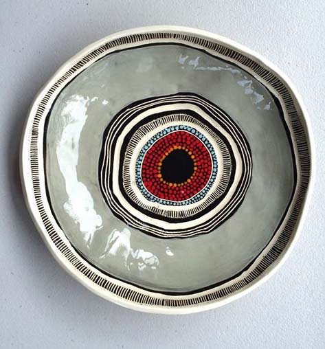 penny-evans-art Penny Evens Australian indigenous art vessel