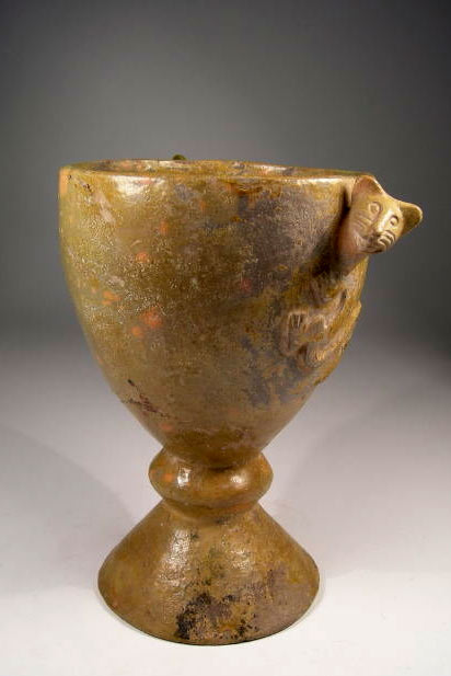 Peruvian-Colonial-Chalice--Post-Contact Peruvian Colonial Chalice--Post Contact