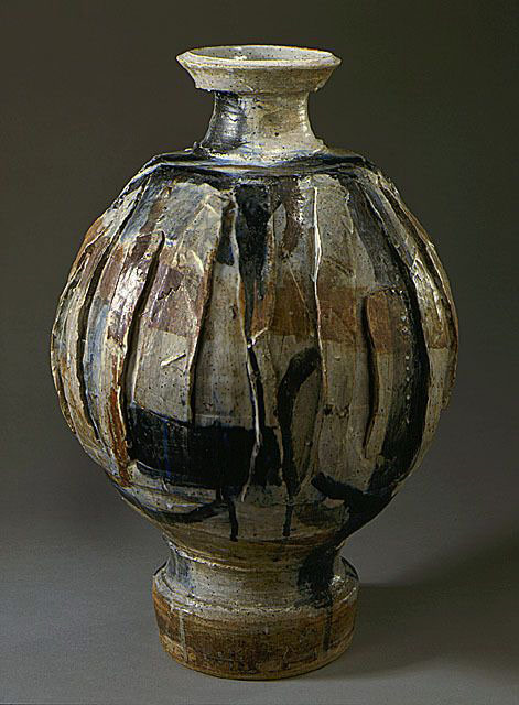 Peter-Voulkos-ovoid-vessel Peter-Voulkos-ceramic ovoid vessel