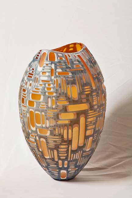 baldwin-guggisberg-art-glass-vase philip-baldwin-monica-guggisberg-verona-vase