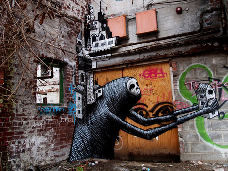 Phlegm----uk-wall-mural Wall art by Phlegm----uk