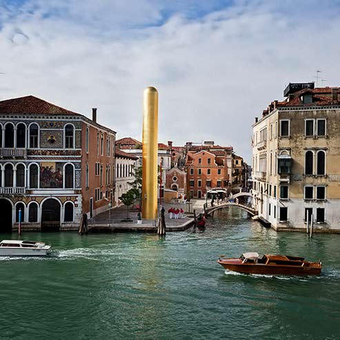 Photo-richard-ivey-courtesy-michael-werner-new-york-london--venice-art-biennale_The-Golden-Tower-by-James-Lee-Byars Photo-richard-ivey-courtesy michael-werner-new-york-london--venice-art-biennale_The Golden Tower by James Lee Byars
