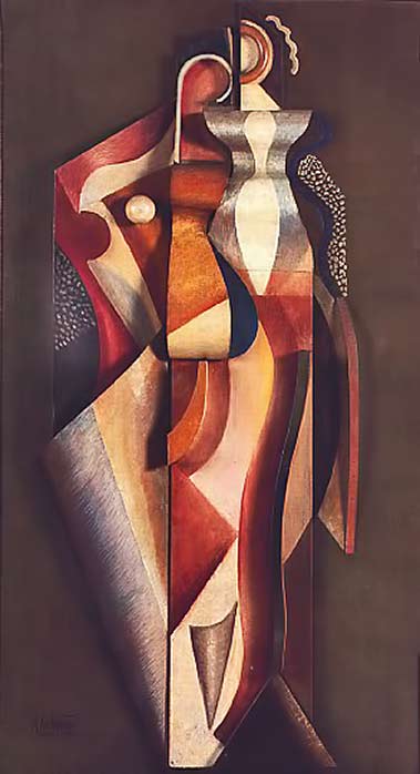 Acarchipenko-cubist-painting Acarchipenko-two-women