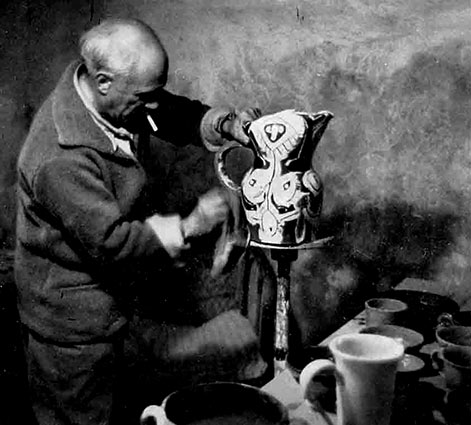 Picasso-in-his-workshop-in-Vallauris Pablo Picasso-in-his-workshop-in-Vallauris