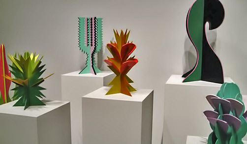 giacomo-balla-sculpture-502x293 Giacomo-Balla-Sculpture"Il Giardini Futurista," installation view, at Galerie Nordenhake in Berlin, 2003 -futurist flower sculptures