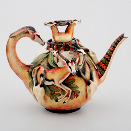 African--Ardmore-Buck-teapot --Ardmore-Buck-teapot