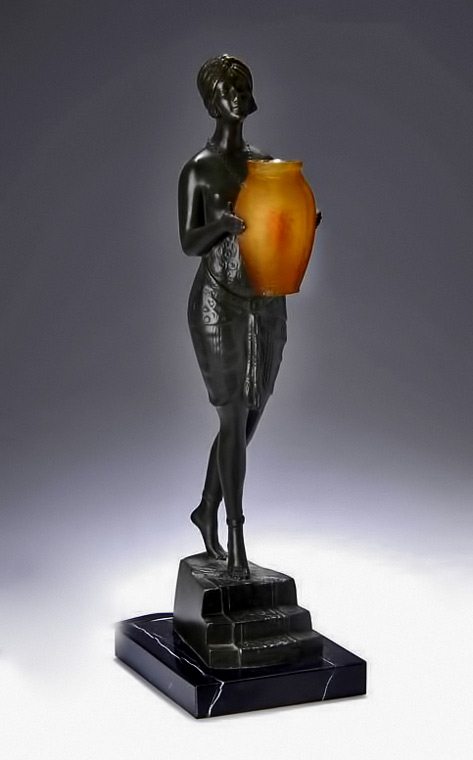 pierre-le-faguays-egyptian-figure-lamp-473x760 Pierre-Le-Faguays,-Light-Object,-around-1925 French Art Deco