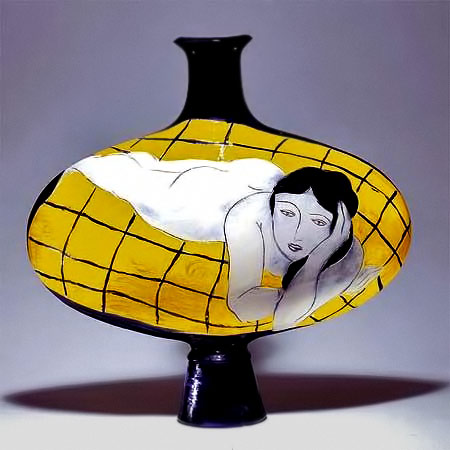 pierre-boncompain-com Pierre-Boncompain-ceramic vessel with reclining nude female