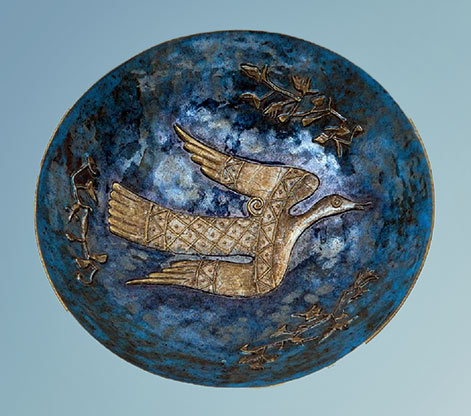 PIETRO-MELANDRI-Bowl-with-dove Pietro Melandri-Bowl-with-dove