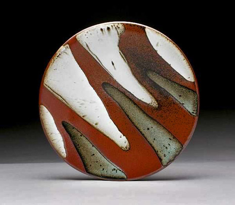 Daphne-Hatcher-platter Pine Mills Pottery--Platter by Daphne Hatcher